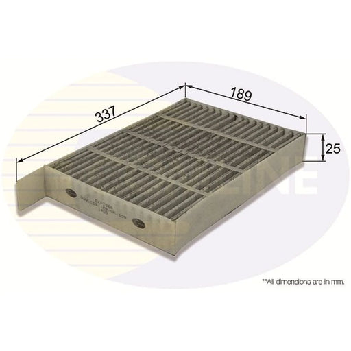 Comline Cabin Air Filter (Pollen Filter) fits Opel Agila B 2008-2014 1.0 1.2 1.3