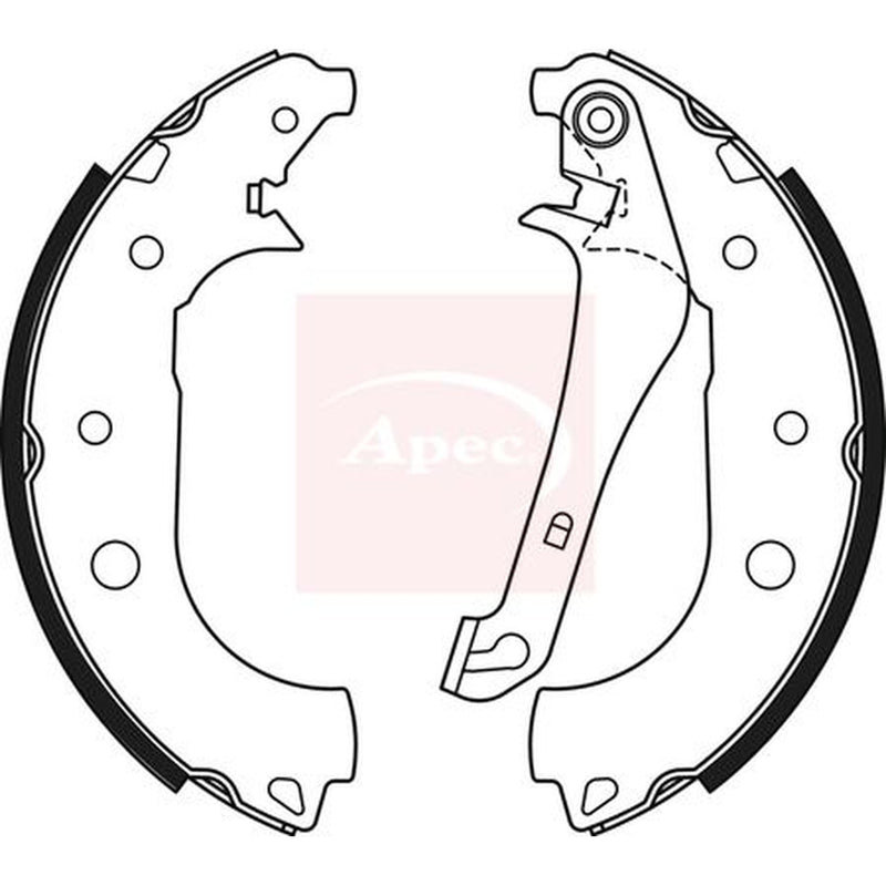 Apec Brake Shoe Set Axle Kit fits Ford Ecosport 2012-2022 1.0 1.5 1.6