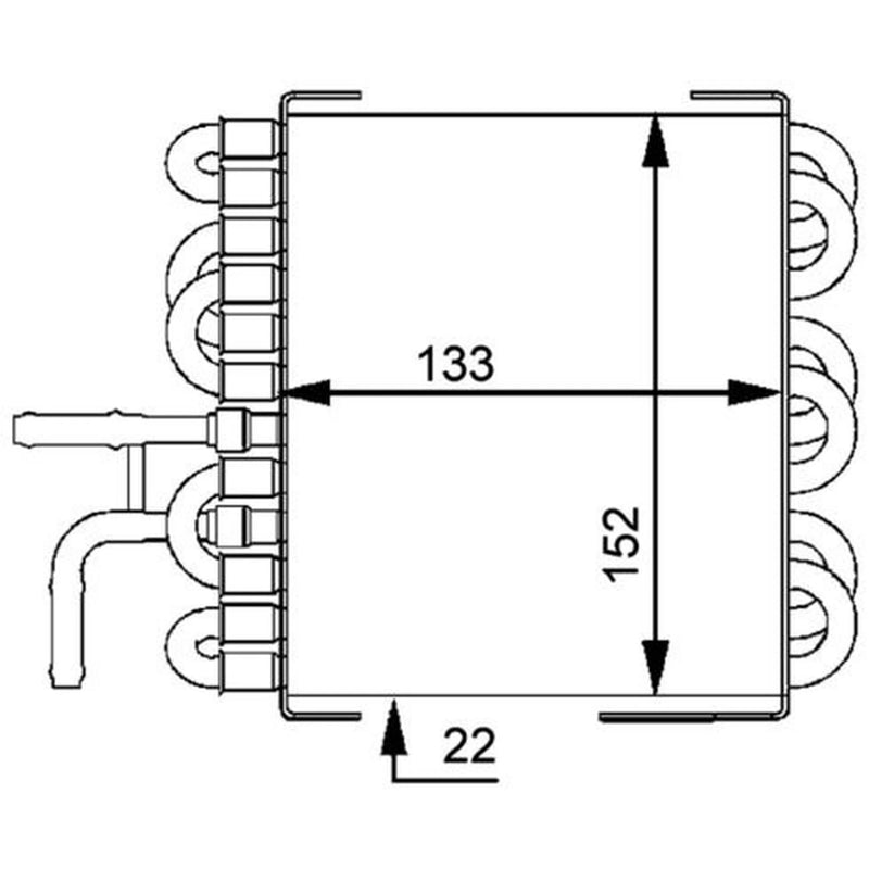Mahle Fuel Cooler Heat Exchanger fits Mercedes-Benz C-Class 2000-2007