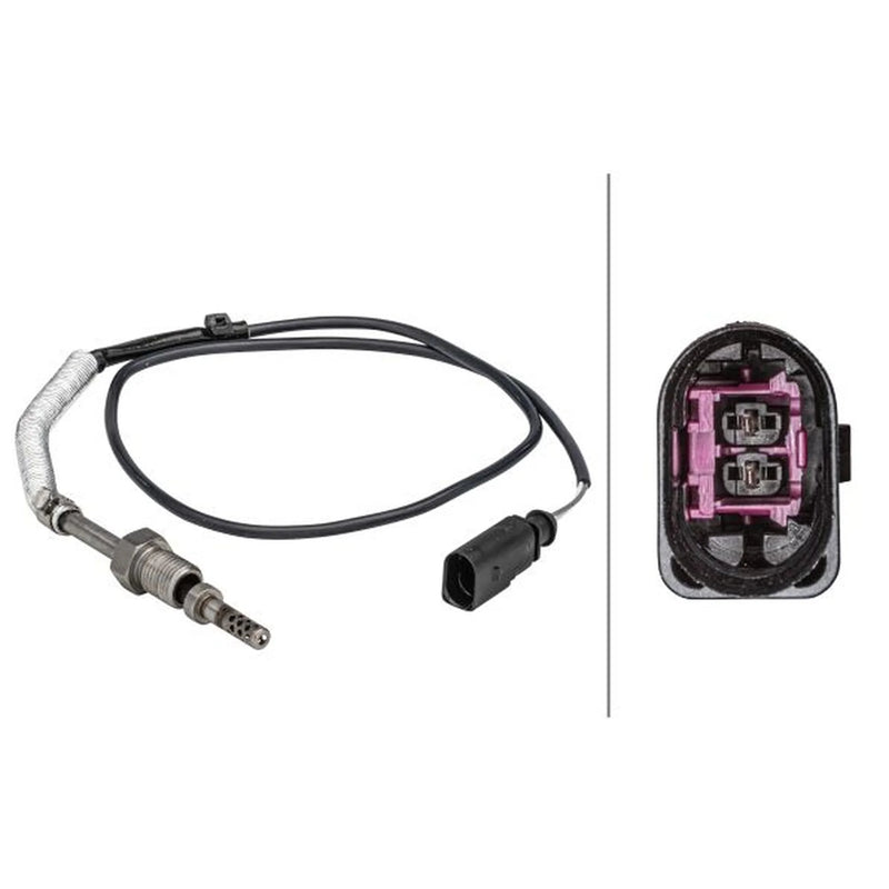 Hella Exhaust Gas Temperature Sensor before exhaust turbocharger fits Audi A4 B7