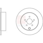 Apec 2 x Solid Rear Brake Discs SDK6770-x2