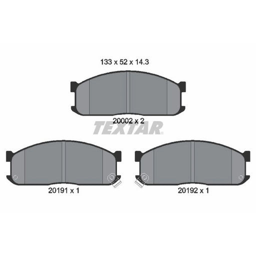 Textar Front Brake Pad Set 2000201