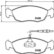 DON Front Brake Pad Set fits Citroën Saxo 1996-2004 1.4 1.5 1.6