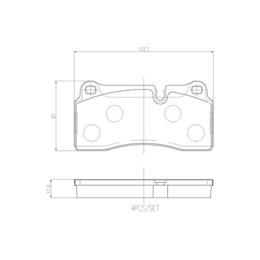 Brembo Front & Rear Pads fits BMW 2 2015-2021