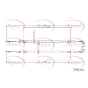 Apec Handbrake Cable Left Rear fits Saab 9-5 1997-2009 1.9 2.0 2.2 2.3 3.0