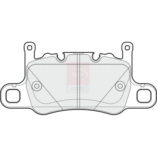 Apec Rear Brake Pad Set fits Porsche 911 2013-2020 3.0 3.8 4.0