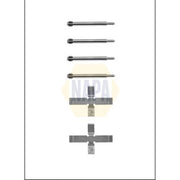 NAPA Brake Pad Accessory Fitting Kit Rear fits Volvo 740 1984-1992 2.0 2.3 2.4
