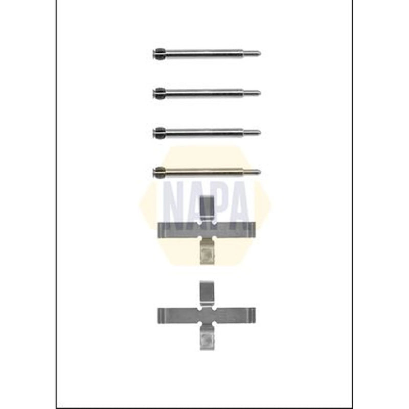 NAPA Brake Pad Accessory Fitting Kit Rear fits Volvo 740 1984-1992 2.0 2.3 2.4