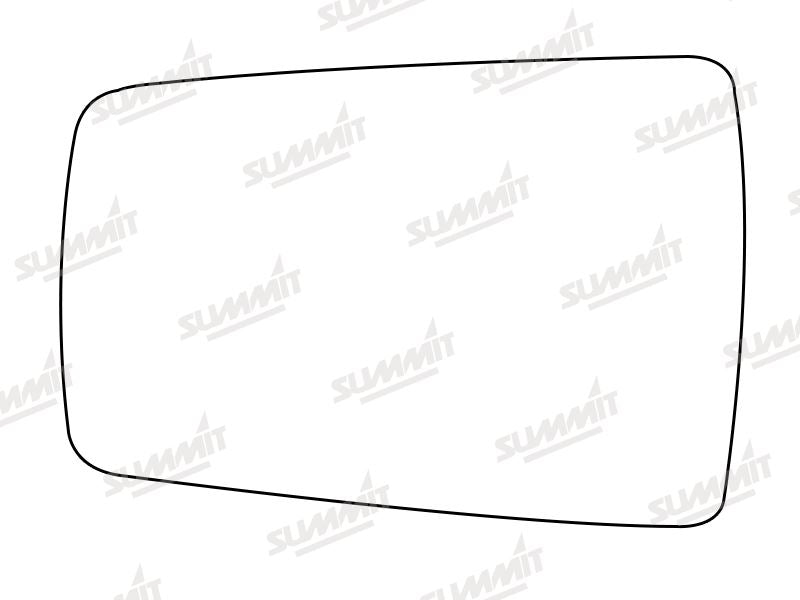 Summit Stick-On Standard Mirror Glass fits Alfa 75 LHS Summit - Bars 4 Cars