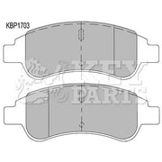 Key Parts 4 x Front Brake Pad Set fits Citroën Berlingo First 1996-2011