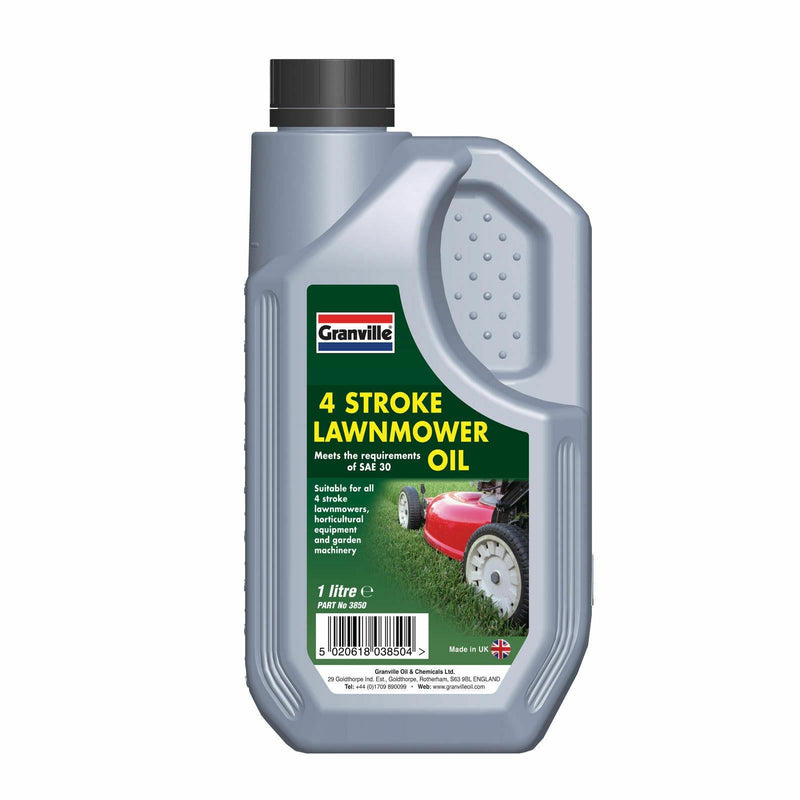 Granville 4 Stroke Lawnmower Oil Garden Machinery Oil Fluid SAE 30 1 Litre Granville - Dynamic Drive