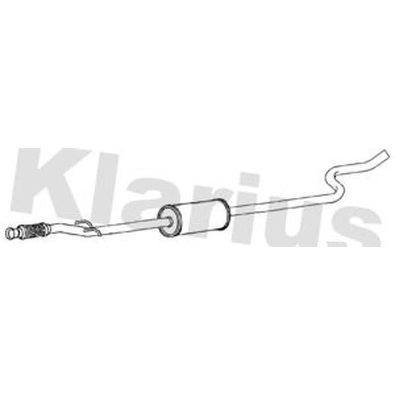Klarius Box With Centre Pipe Centre fits Citroën C3 II 2012-2016 1.0
