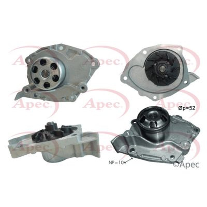 Apec Engine Cooling Water Pump fits Nissan Primera 2002-2007 1.9