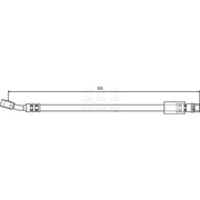 Apec Brake Hydraulic Hose Line Front fits Opel Meriva A 2003-2010