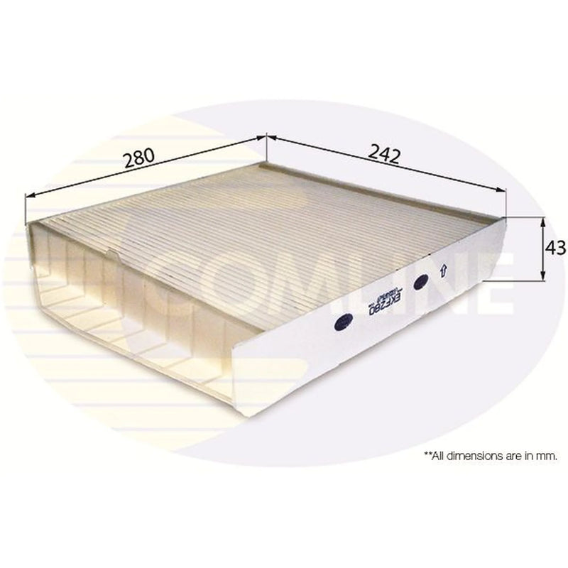 Comline Cabin Air Filter (Pollen Filter) fits Volvo S60 I 2000-2010 2.0 2.4 2.5