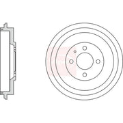 Apec Brake Drum Assembly Rear fits Seat Inca 1995-2003 1.4 1.9