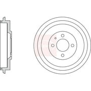 Apec Brake Drum Assembly Rear DRM9940