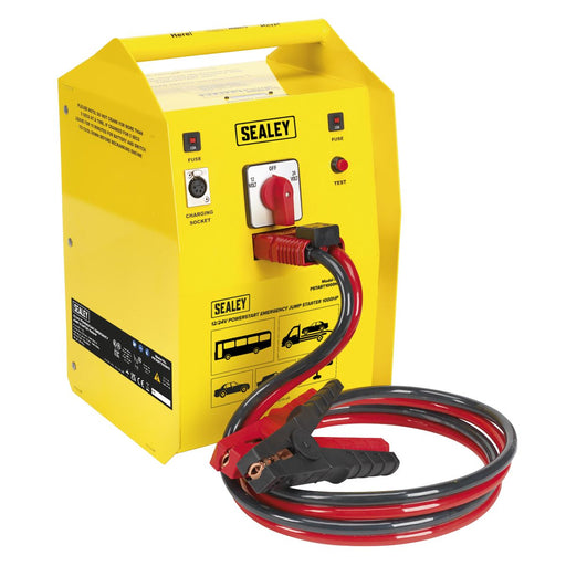 Sealey PowerStart Emergency Heavy-Duty Jump Starter 1000hp Start 12/24V Sealey - Dynamic Drive