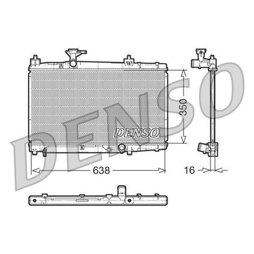 Denso Engine Radiator fits Toyota Yaris Verso 2001-2005 1.4