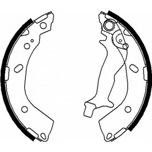 Mintex Brake Shoe Set Axle Kit fits Hyundai Getz 2002-2010 1.1 1.3 1.4 1.5 1.6