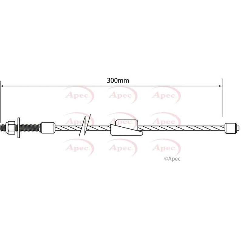 Apec Handbrake Cable Front CAB1138