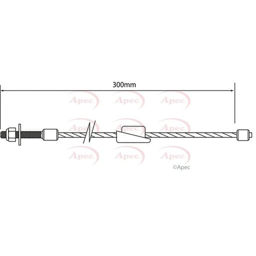 Apec Handbrake Cable Front CAB1138