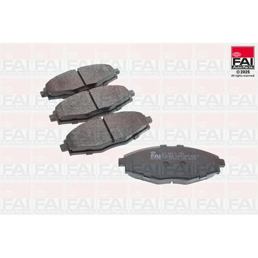 FAI Front Brake Pad Set fits Chevrolet Matiz 2005-2013 0.8 1.0
