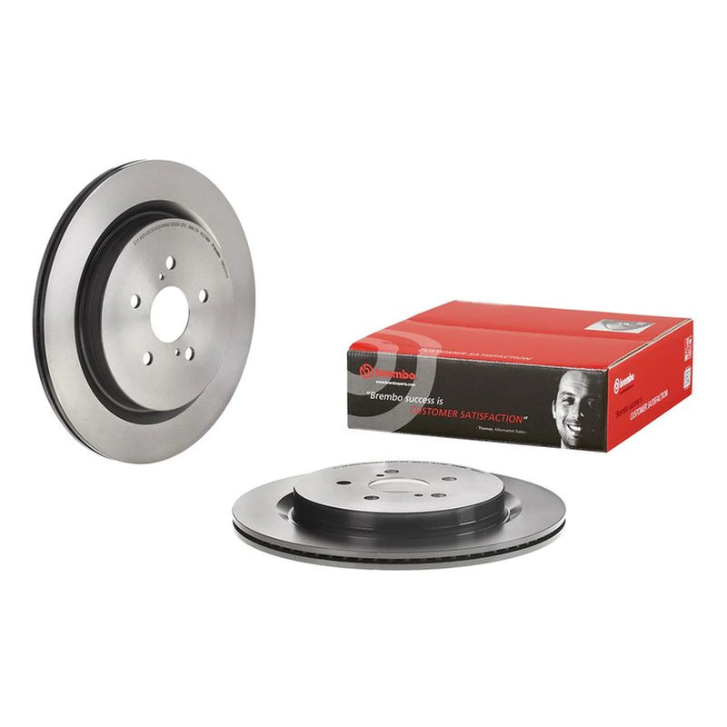 Brembo 2 x Internally Vented Brake Discs fits Lexus Rx 2015-2017