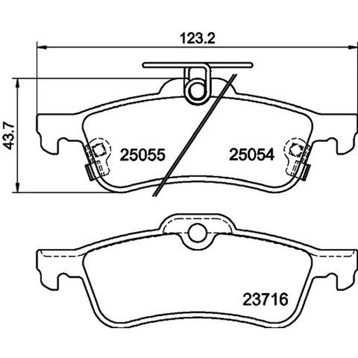 Mintex Front & Rear Pads fits Honda Civic IX 2012-2016 1.6 1.8