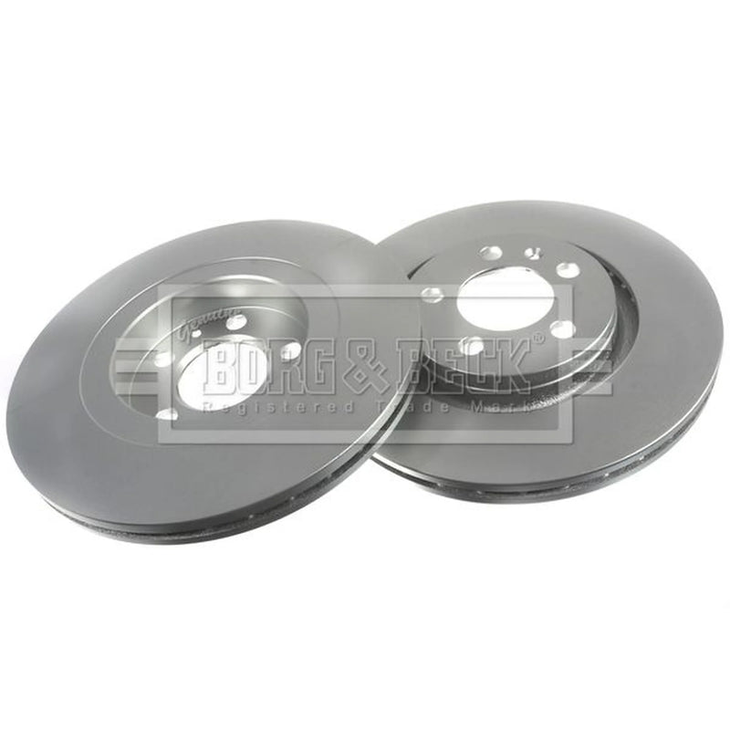 Borg & Beck Front Brake Vented Discs & Pads fits VW Bora I 2000-2005 1.8