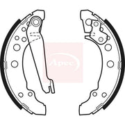 Apec Brake Shoe Set Axle Kit fits Audi 80 B2 1978-1987 1.6 1.8 1.9 2.0
