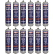 Sealey Disposable Carbon Dioxide/Argon Gas Cylinder 100g - Box of 12 Sealey - Dynamic Drive