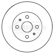 Borg & Beck Front Brake Vented Discs & Pads fits Daihatsu Materia 2006 on 1.5
