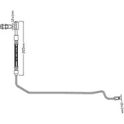 Juratek Brake Hydraulic Hose Line Rear Left fits Audi A6 C5 1997-2005