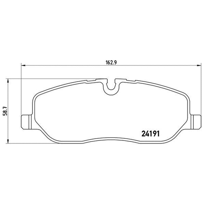 Brembo Front Brake Pad Set fits Land Rover Discovery III 2004-2009 2.7 4.0 4.4
