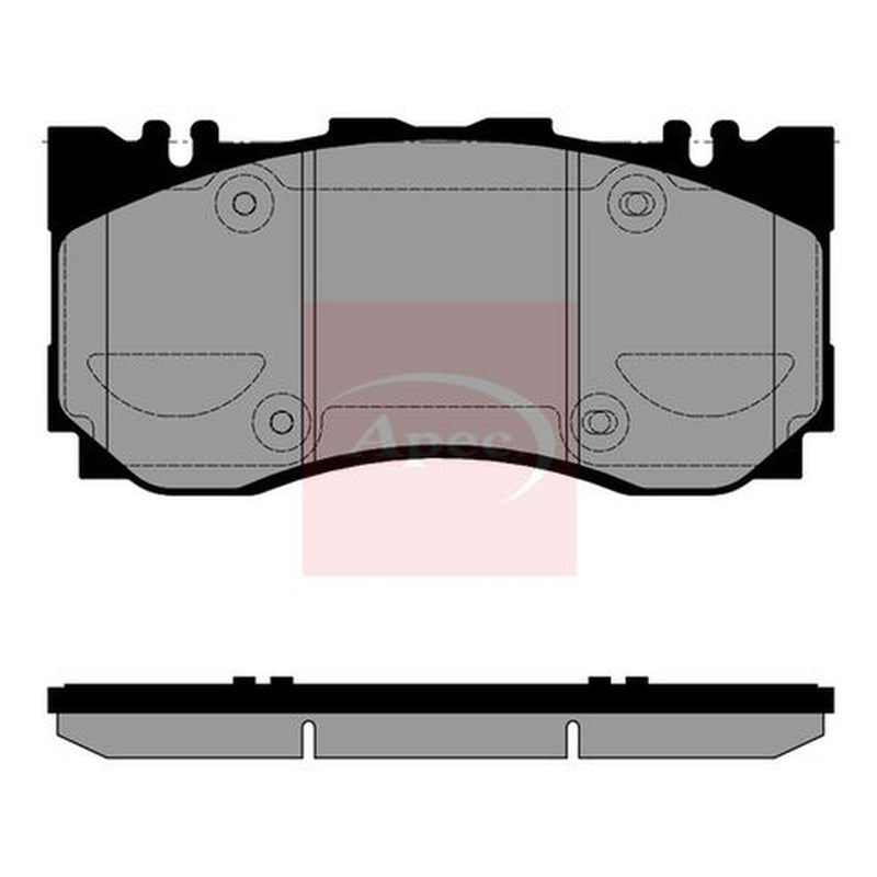 Apec Front & Rear Pads fits Mercedes-Benz Sl 2022 on 232.450 232.480 232.481