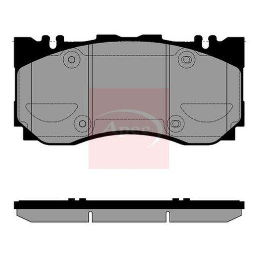 Apec Front Brake Pad Set fits Mercedes-Benz Sl 2022 on 232.450 232.480 232.481