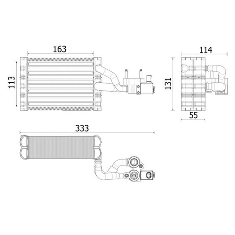 Mahle Air Conditioning Evaporator fits Volvo XC90 II 2014-2022