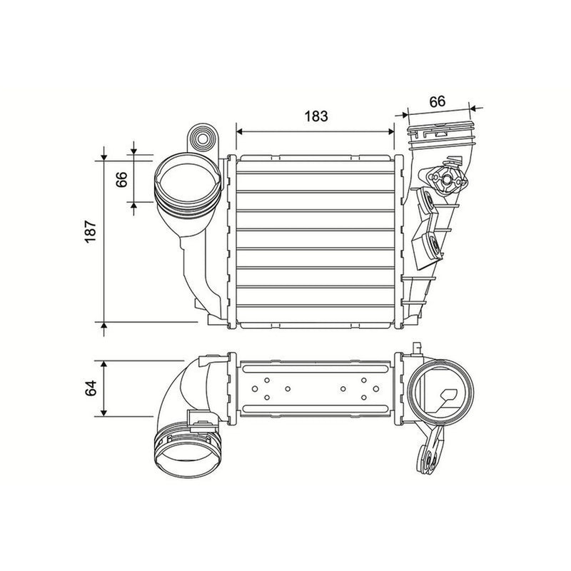Valeo Intercooler (Charge Air Cooler) 822953