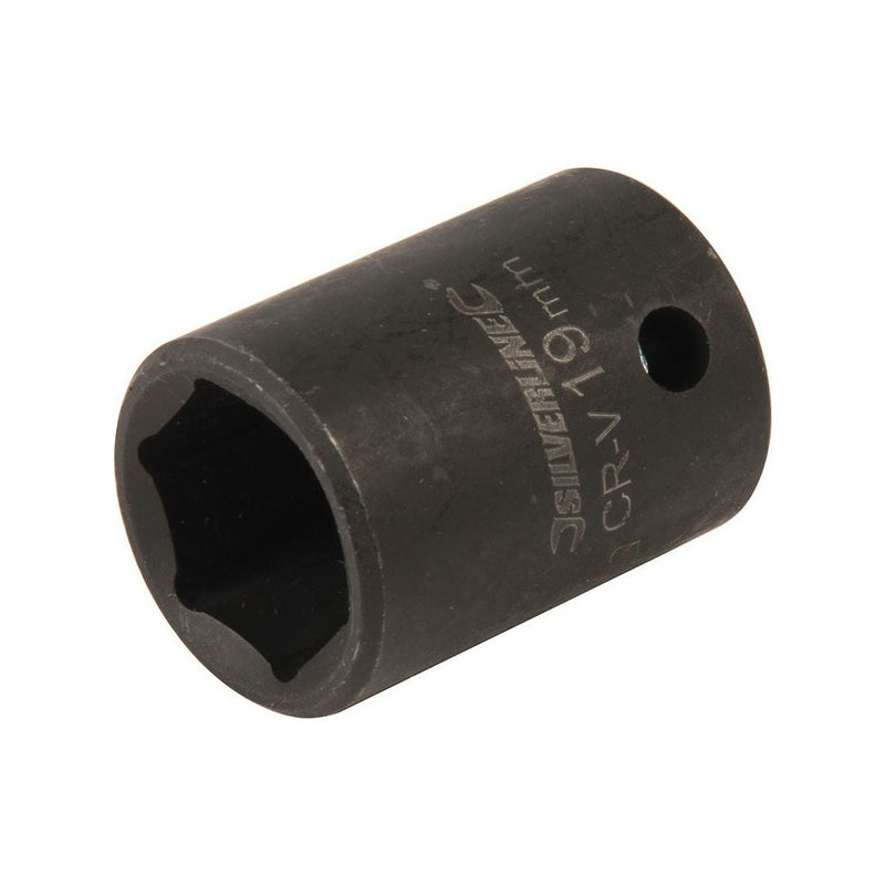 Silverline Impact Socket 1/2" Drive 6pt Metric 19mm Silverline - Dynamic Drive
