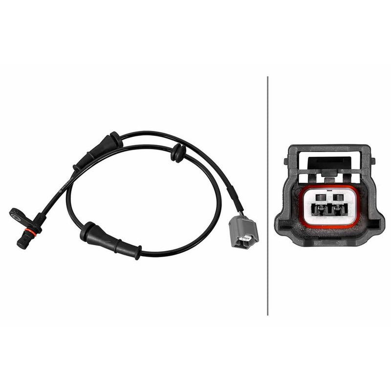 Hella ABS Wheel Speed Sensor Rear fits Nissan Bluebird Sylphy 2013 on 1.6