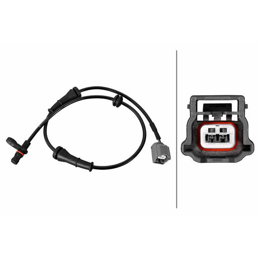 Hella ABS Wheel Speed Sensor Rear fits Nissan Bluebird Sylphy 2013 on 1.6