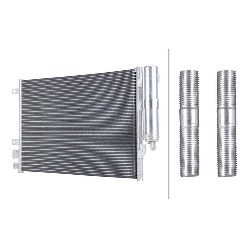 Hella Air Conditioning Condenser fits Nissan Kubistar 2003-2009 1.2 1.5 1.6