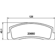 Mintex Front Brake Pad Set fits Lada Nadeschda 1997-2006 1.7 1.8
