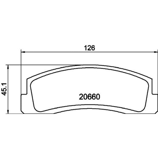 Mintex Front Brake Pad Set fits Lada Nadeschda 1997-2006 1.7 1.8