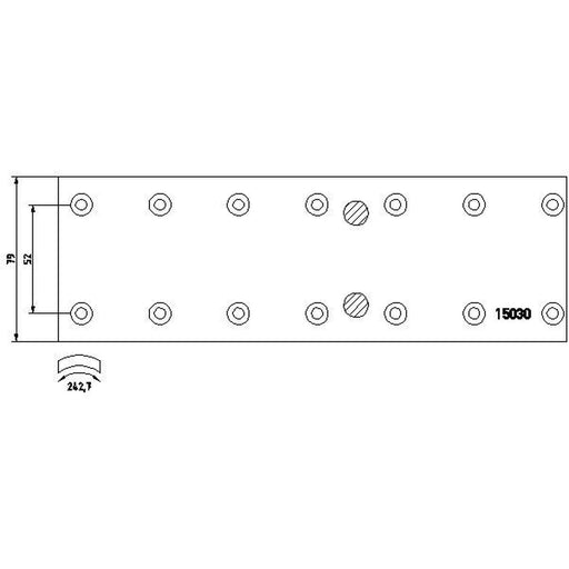 DON Don Cv Brake Lining Set fits Mercedes-Benz T1/TN 1981-1995