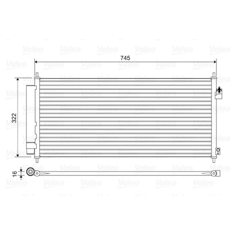 Valeo Air Conditioning Condenser 814413