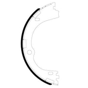 Mintex 4 x Parking Brake Shoe Set fits Hyundai Tucson 2015-2023 1.6 1.7 2.0 2.4