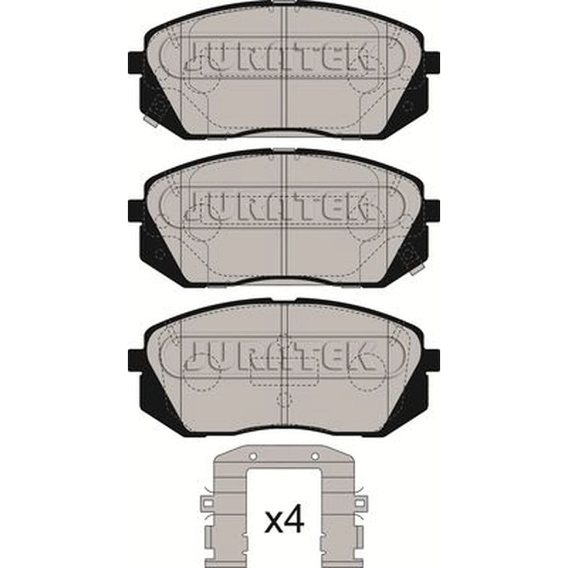 Juratek Front Brake Pad Set fits Hyundai I40 I 2012-2019 1.6 1.7 2.0