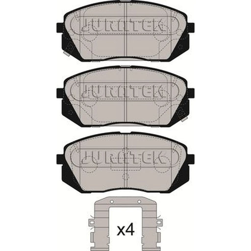 Juratek Front Brake Pad Set fits Hyundai I40 I 2012-2019 1.6 1.7 2.0
